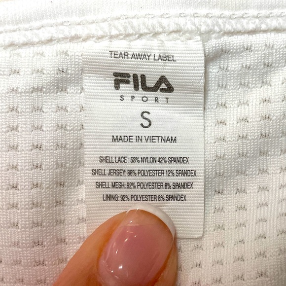 Fila Sports Bra White Size Small - Picture 7 of 7
